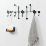 Porte Manteau Mural Noir Design, vue 2