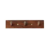 Porte manteau bois foncé, vue 2