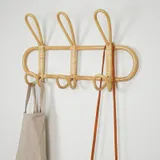 Porte manteau rotin vintage, vue 2