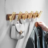 Porte manteau design en bois, vue 2