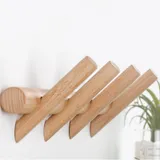 Porte Manteau Mural Bois Scandinave, vue 2