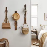 Porte manteau vertical bois, vue 2