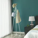 Porte manteau bois blanc sur pied, vue 2