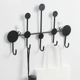 Porte manteau noir design, vue 2