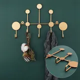 Porte Manteau Design Doré, vue 2