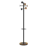 Porte manteau sur pied metal noir, vue 2