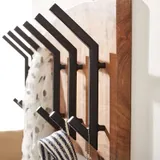 Porte manteau bois et fer forgé, vue 2