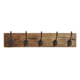 Porte manteau mural bois vintage, vue 2