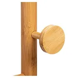 Porte manteau sur pied en bois de bambou, vue 2
