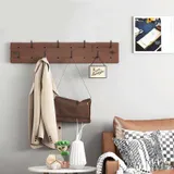 Porte manteau industriel en bois, vue 2