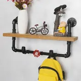 Étagère Porte Manteau Industriel en Métal, vue 2