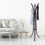 Porte manteau sur pied noir design, vue 2