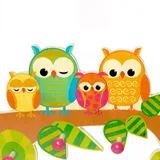 Porte manteau maternelle hibou, vue 2
