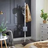 Porte manteau blanc sur pied, vue 2