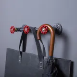Porte manteau design industriel, vue 2