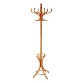Porte manteau bois perroquet, vue 1