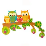 Porte manteau maternelle hibou, vue 1