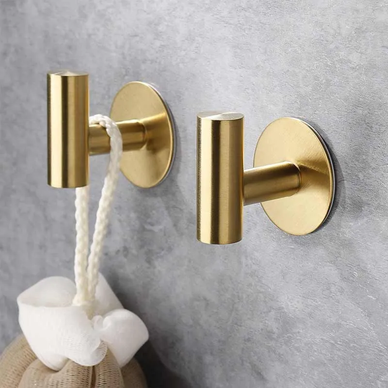 Patère chrome salle de bain (4 Pièces)