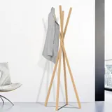 Porte manteau ancien bois, vue 1