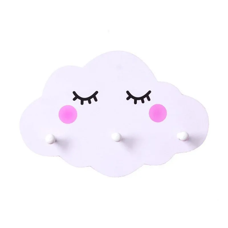Porte Manteau Mural Nuage Blanc