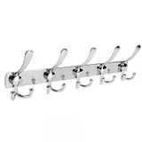Porte manteau inox mural, vue 1