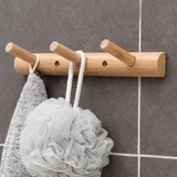 Porte manteau mural bambou, vue 1