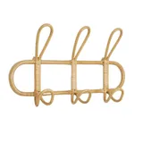 Porte manteau rotin vintage, vue 1