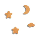 Patère Murale Bois Enfant (4 Pièces), vue 1