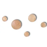 Patère Ronde en Bois (5 Pièces), vue 1