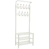 Porte manteau vestiaire blanc, vue 1