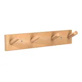 Porte manteau mural bois fait maison, vue 1