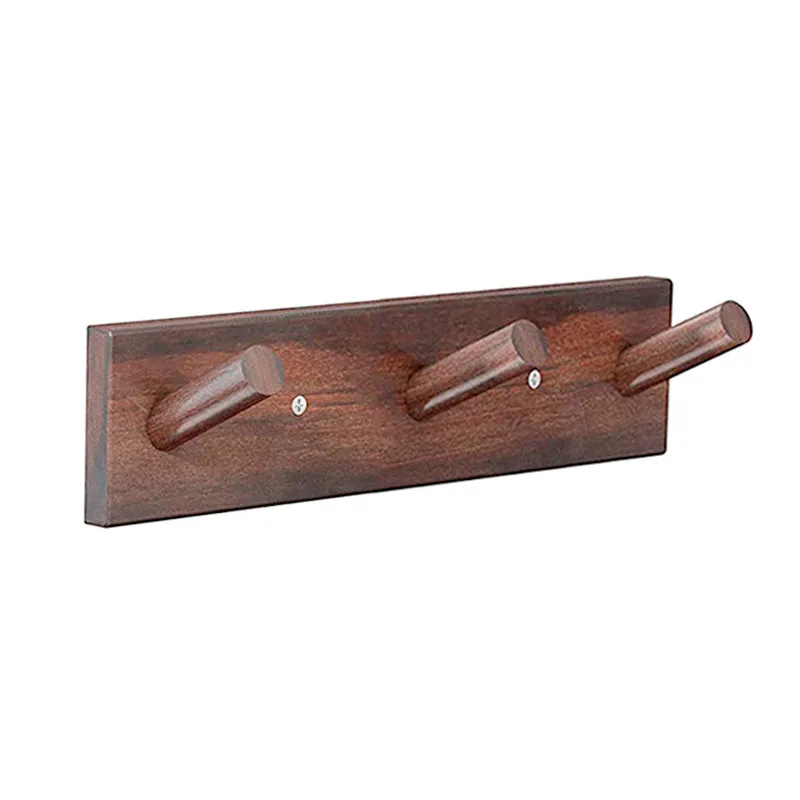 Porte manteau bois foncé