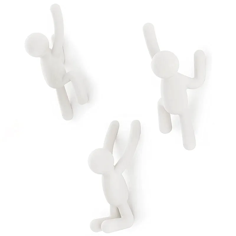 Patère Blanche Buddy Hooks (3 pièces)