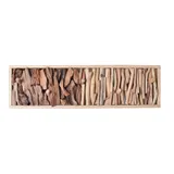 Porte manteau mural en bois flotté, vue 1