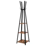 Porte manteau sur pied noir design, vue 1